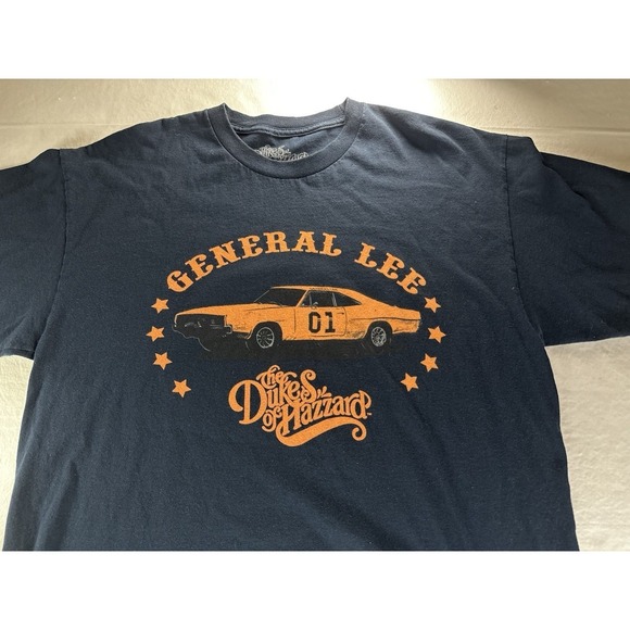 The Dukes of Hazzard Shirt Large Black General Lee Graphic T-Shirt - Picture 3 of 9